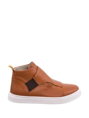 Zdjęcie produktu Noosy Skórzane sneakersy w kolorze brązowym rozmiar: 42