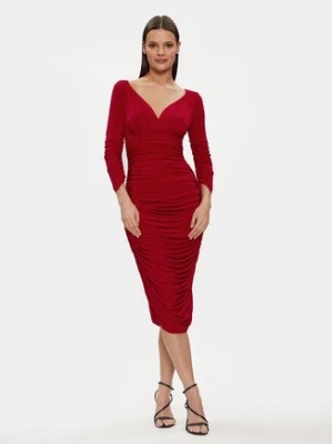 Zdjęcie produktu NORMA KAMALI Sukienka koktajlowa KK2203PL295004 Czerwony Slim Fit