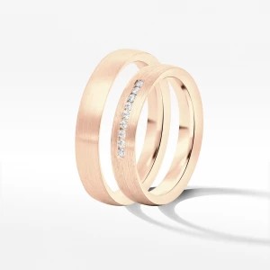 Zdjęcie produktu Obrączki ślubne z różowego złota 4mm