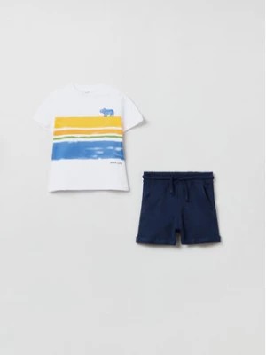 Zdjęcie produktu OVS Komplet t-shirt i szorty sportowe 1759100 Niebieski Regular Fit