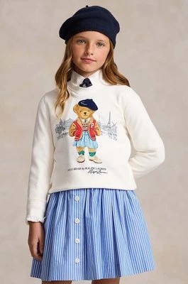 Zdjęcie produktu Polo Ralph Lauren bluza dziecięca kolor biały z nadrukiem