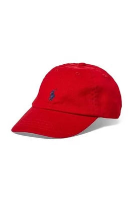 Zdjęcie produktu Polo Ralph Lauren czapka bawełniana dziecięca 321552489003 kolor czerwony gładka