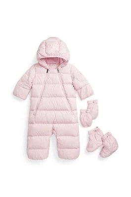 Zdjęcie produktu Polo Ralph Lauren kombinezon zimowy dziecięcy kolor różowy