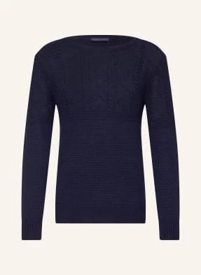 Zdjęcie produktu Ralph Lauren Purple Label Sweter Z Dodatkiem Lnu blau
