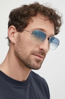 Zdjęcie produktu Ray-Ban okulary przeciwsłoneczne kolor srebrny
