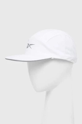 Zdjęcie produktu Reebok czapka z daszkiem Float Run Performance kolor biały z nadrukiem