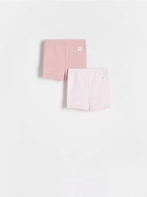 Zdjęcie produktu Reserved - Bawełniane szorty 2 pack - pastelowy róż