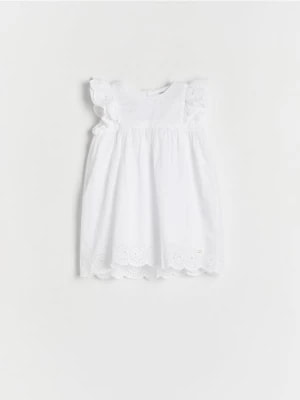 Zdjęcie produktu Reserved - Biała sukienka we wzór - biały