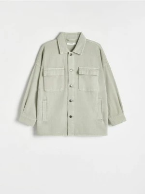 Zdjęcie produktu Reserved - Denimowa koszula oversize - zielony