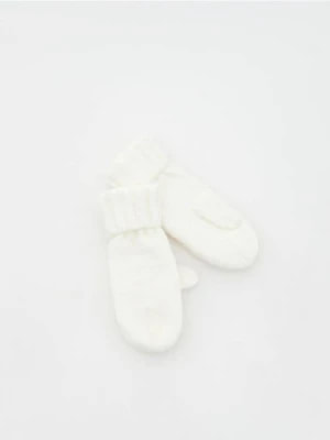 Zdjęcie produktu Reserved - Jednopalczaste rękawiczki - złamana biel