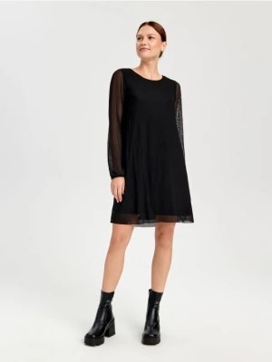 Zdjęcie produktu Sinsay - Sukienka mini prążkowana - czarny