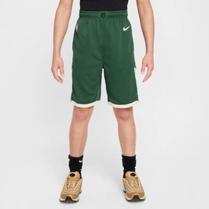 Zdjęcie produktu Spodenki dla dużych dzieci (chłopców) Nike NBA Swingman Milwaukee Bucks Icon Edition 2023/24 - Zieleń