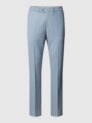 Zdjęcie produktu Spodnie do garnituru o kroju straight fit z żywej wełny model ‘Janis’ Eduard Dressler