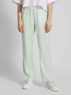 Zdjęcie produktu Spodnie lniane o kroju regular fit w jednolitym kolorze model ‘Summer’ Toni Dress