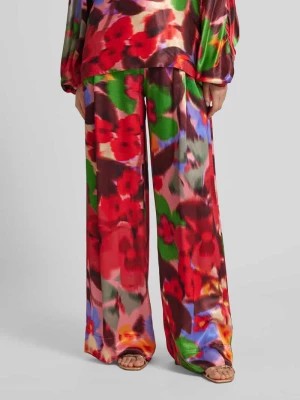 Zdjęcie produktu Spodnie materiałowe o luźnym kroju z efektem batiku Essentiel