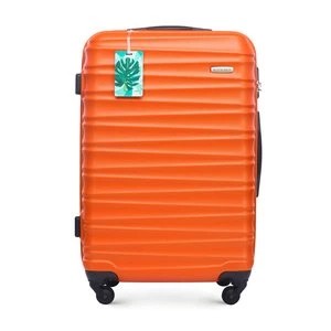 Zdjęcie produktu Średnia walizka z zawieszką pomarańczowa Wittchen