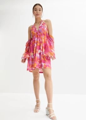 Zdjęcie produktu Sukienka dżinsowa z dekoltem halter bonprix