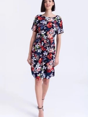 Zdjęcie produktu Sukienka z krótkim rękawem i z paskiem Greenpoint