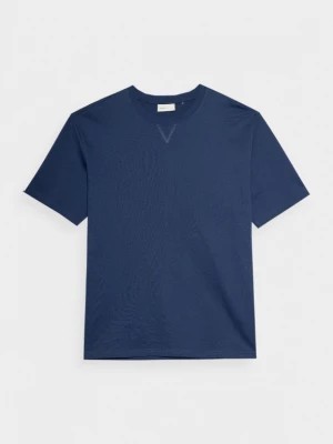 Zdjęcie produktu T-shirt gładki męski - granatowy OUTHORN