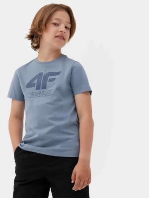 Zdjęcie produktu T-shirt z nadrukiem chłopięcy - niebieski 4F