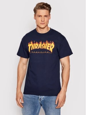 Zdjęcie produktu Thrasher T-Shirt Flame Granatowy Regular Fit
