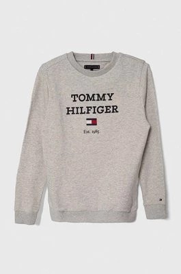 Zdjęcie produktu Tommy Hilfiger bluza dziecięca kolor szary z nadrukiem