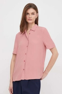 Zdjęcie produktu Tommy Hilfiger koszula damska kolor różowy regular z kołnierzykiem klasycznym WW0WW41831