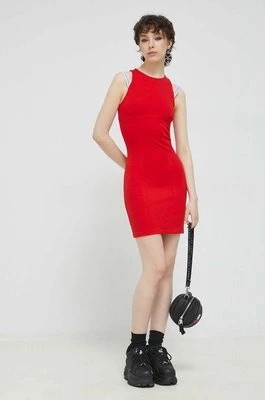 Zdjęcie produktu Tommy Jeans sukienka kolor czerwony mini dopasowana