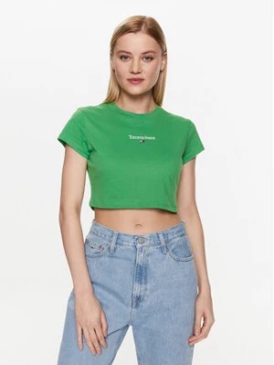 Zdjęcie produktu Tommy Jeans T-Shirt Essential Logo DW0DW15444 Zielony Regular Fit
