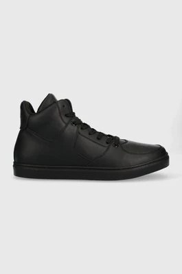 Zdjęcie produktu Trussardi sneakersy skórzane Perlite Basket High kolor czarny 77A00470 9Y099998