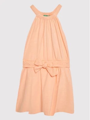 Zdjęcie produktu United Colors Of Benetton Sukienka letnia 3LHACV003 Pomarańczowy Regular Fit