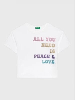 Zdjęcie produktu United Colors Of Benetton T-Shirt 3096C10AV Biały Regular Fit