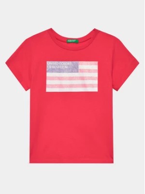 Zdjęcie produktu United Colors Of Benetton T-Shirt 3I1XC10H8 Różowy Regular Fit
