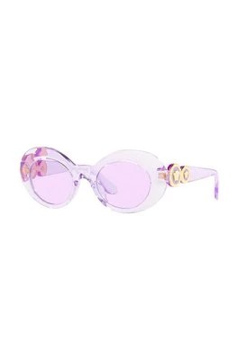 Zdjęcie produktu Versace okulary przeciwsłoneczne dziecięce kolor fioletowy 0VK4428U