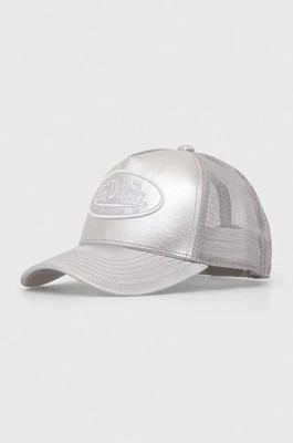 Zdjęcie produktu Von Dutch czapka z daszkiem kolor srebrny z aplikacją