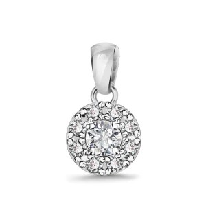 Zdjęcie produktu Zawieszka z białego złota z diamentami - Metropolitan Metropolitan - Biżuteria YES