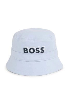 Zdjęcie produktu BOSS kapelusz bawełniany dziecięcy kolor niebieski bawełniany