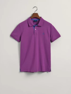 Zdjęcie produktu GANT koszulka polo z piki z kołnierzykiem w kontrastowym kolorze