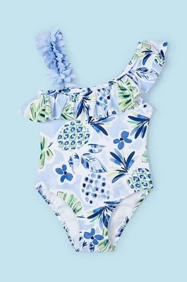 Zdjęcie produktu Mayoral jednoczęściowy strój kąpielowy dziecięcy kolor niebieski