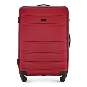 Zdjęcie produktu Średnia walizka z ABS-u żłobiona czerwona Wittchen
