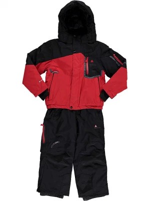 Zdjęcie produktu Peak Mountain 2-częściowy zestaw narciarski w kolorze czarno-czerwonym rozmiar: 98