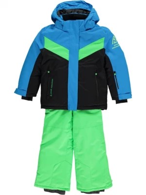 Zdjęcie produktu Peak Mountain 2-częściowy zestaw narciarski w kolorze zielono-błękitnym rozmiar: 104