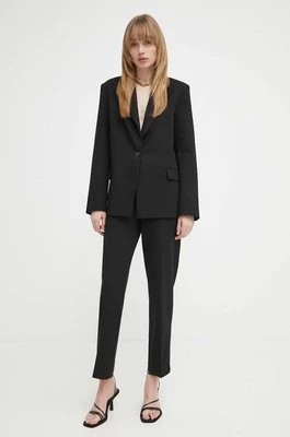 Zdjęcie produktu 2NDDAY spodnie Anny - Attired Suiting damskie kolor czarny dopasowane high waist 2000162119