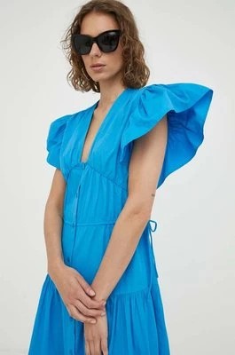 Zdjęcie produktu 2NDDAY sukienka bawełniana kolor niebieski maxi rozkloszowana