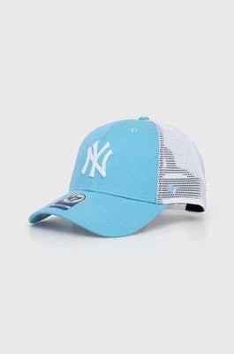 Zdjęcie produktu 47 brand czapka z daszkiem dziecięca MLB New York Yankees Branson kolor niebieski z aplikacją BBRANS17CTP