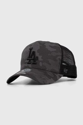 Zdjęcie produktu 47 brand czapka z daszkiem MLB Los Angeles Dodgers kolor szary wzorzysta B-TCMDT12LAP-CC