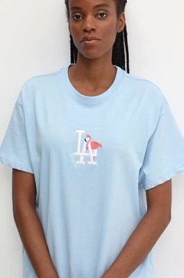 Zdjęcie produktu 47 brand t-shirt bawełniany MLB Los Angeles Dodgers damski kolor niebieski BB012TMRKQI610485QU