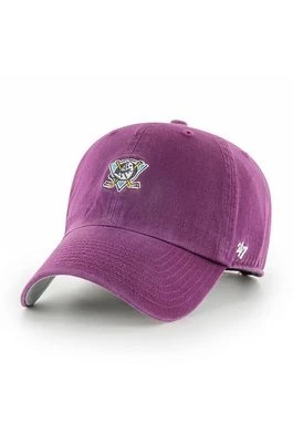 Zdjęcie produktu 47 brand czapka Anaheim Ducks kolor fioletowy z aplikacją