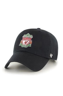 Zdjęcie produktu 47 brand Czapka EPL Liverpool kolor czarny z aplikacją
