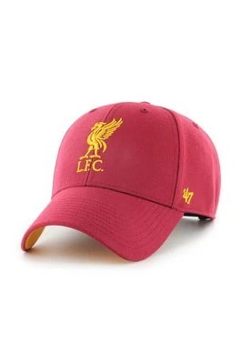 Zdjęcie produktu 47 brand czapka EPL Liverpool kolor czerwony z aplikacją